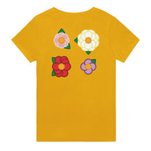 Load image into Gallery viewer, Simple Rose Quartet - heavyweight unisex t-shirt