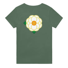Load image into Gallery viewer, Simple White Rose - heavyweight unisex t-shirt